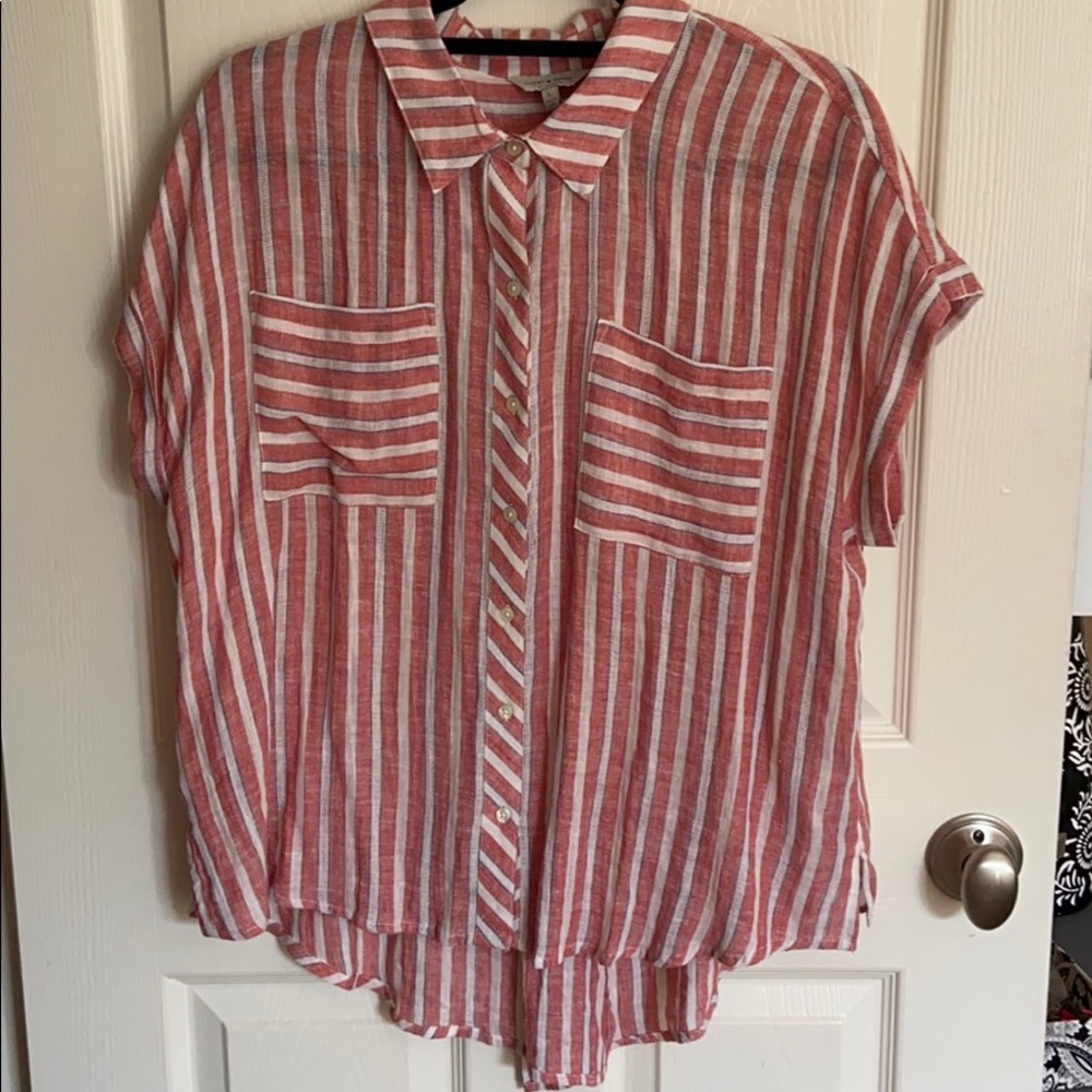 NWOT Linen Button up